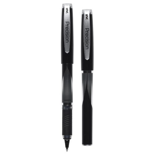 INC Optimus, 4 Felt Tip Fine Point Pens 2 Black/2 Blue - No Bleed