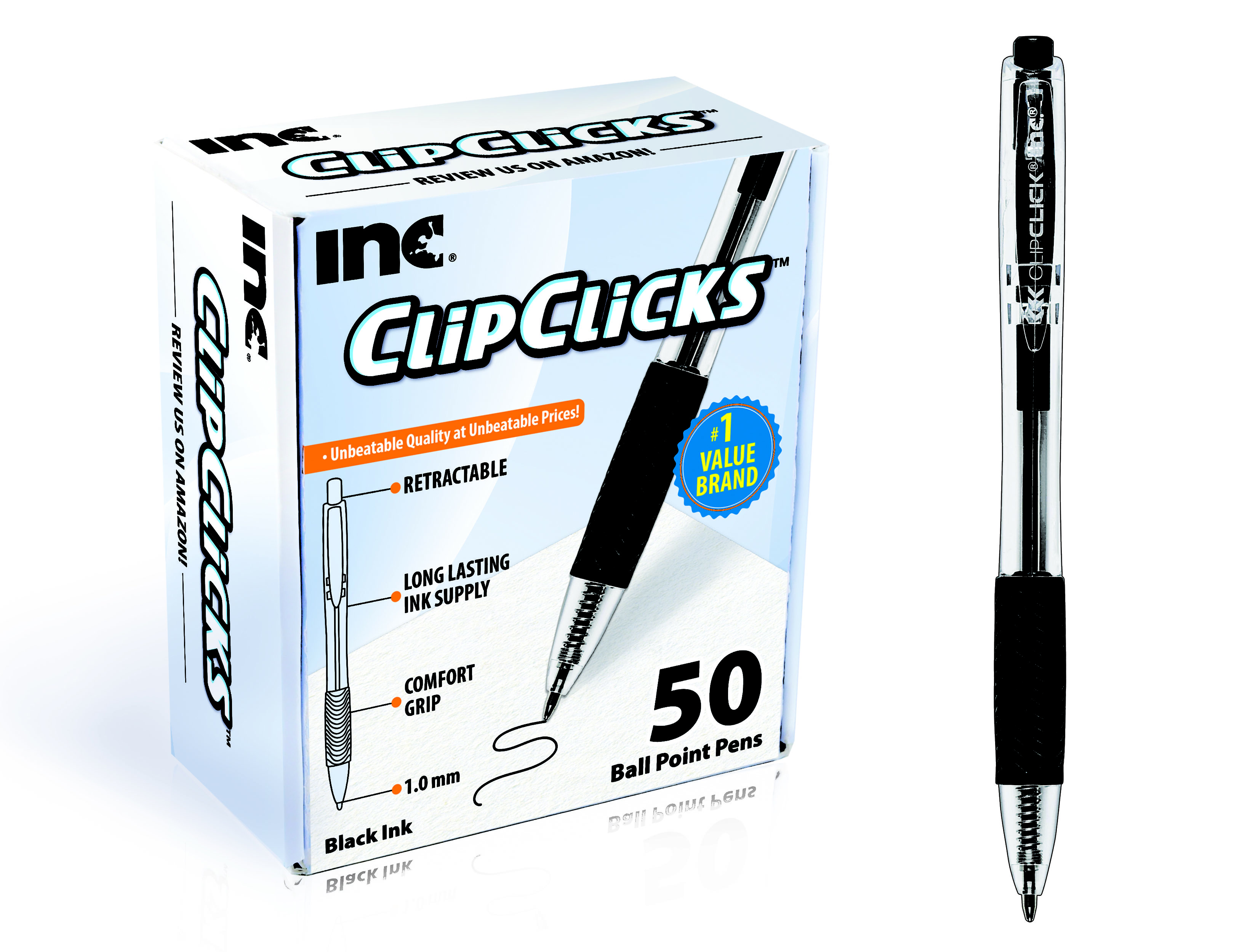 Clip Clicks 50Ct Black on Amazon