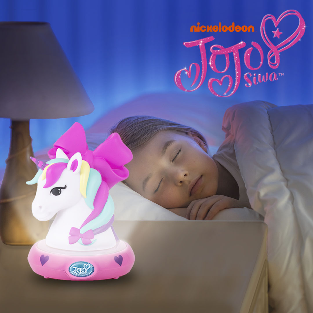 JoJo Siwa Night Light LED Unicorn Design Wall Plug In Nickelodeon Rotary Shade 